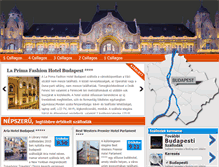Tablet Screenshot of budapestiszallodak.net